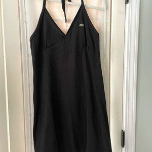 Lacoste Pique Halter dress - Black - Sz 38